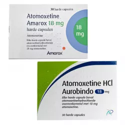 Атомоксетин HCL 18 мг Европа :: Аналог Когниттера :: Aurobindo/Glenmark/Amarox капс. №30 фото