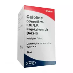 Кальция фолинат (Cafoline): Лейковорин аналог 50мг флакон 5мл №1 фото